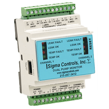 Sigma Controls Dual Pump Seal and Temperature Monitor, 100S Series
